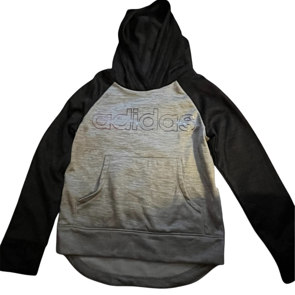 Adidas Black and Gray Hoodie NWT